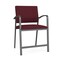 Lesro Newport Wide Hip Chair Metal Frame, Charcoal, OH Wine Upholstery NP1261 - alternate 1